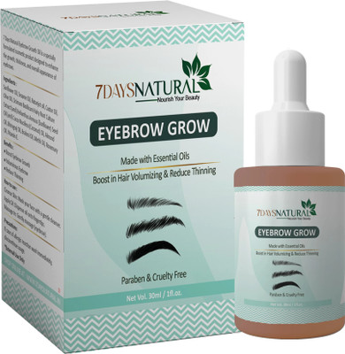 7days natural Eyebrow & Eyelash Growth Oil For Women - Strength with Pure Natural 30 ml(black)