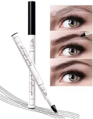 Jiwoo 4 Fork Tip Eyebrow Pencil Waterproof Liquid Brow Pencil 1 g(black)
