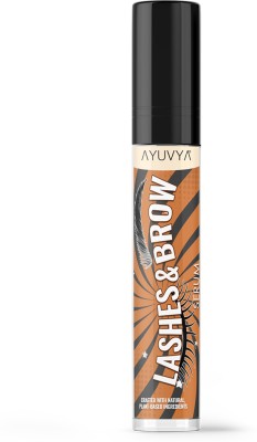 Ayuvya Eyelash & eyebrow growth serum for women natural ingredient with castor oil 10 ml(Transparent)