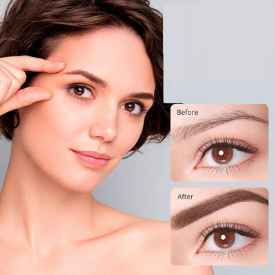 Emijun waterproof ,long lasting 3 in 1 eye brow palette 7.2 g(Multi color)