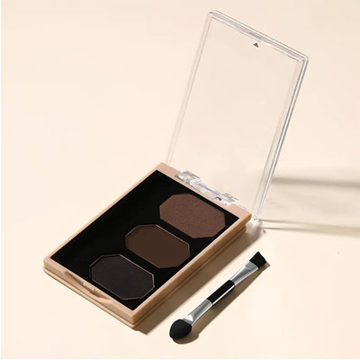 MYEONG 3 IN 1 EYEBROW PALETTE WITH BRUSH 7.2 g(MULTI COLOR)