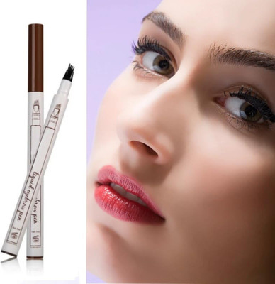 EVERERIN Eyebrow Micro-Fork Tip, Smudgeproof Long Lasting Fine Sketch Microblading Pen 1 g(BROWN)