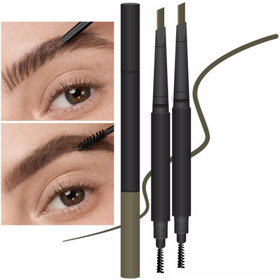 tanvi27 Professional Eyebrow Pencils Makeup Brow Kit with Dual Ends 2 g(Brown)