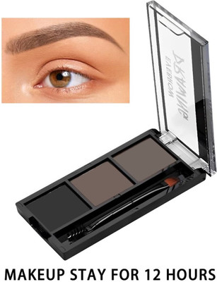 NADJA New best 3 Shades Eyebrow Palette| Waterproof Eyebrow Filler with Brush 7.2 g(MULTICOLOR)