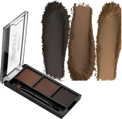 NADJA 3 in 1 Eyebrow Powder Cake with Angled Eyebrow Brush 7.2 g(MULTICOLOR)
