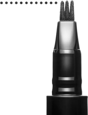 HUZURLU 3 Way Tip Multi Use Balck Eyebrow Pen 1.2 g(BLACK)