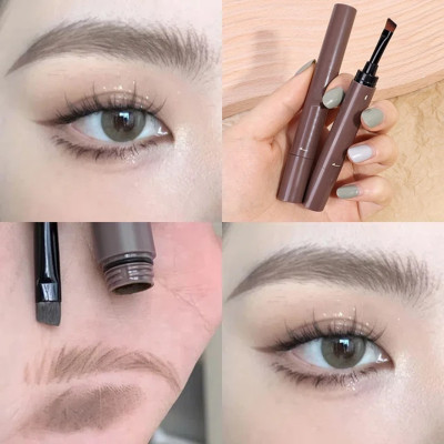 Jiwoo 2in1 Eyebrow Shaping Gel and Eyebrow Brush for women 1.8 g(grey brown)