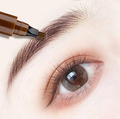MYEONG Micro-Fork Tip Applicator Waterproof Eyebrow Pen 2.5 g(Brown)
