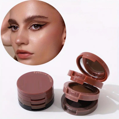 SILDUST Eyebrow Powder Palette With Three Shades 15 g(MULTICOLOR)