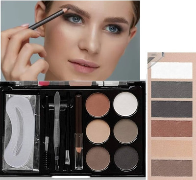 GABBU Eyebrow Styling Kit with 5 Highly Pigmented Shades &Spoolie,Eyebrow Pencil/ 16 g(multi)