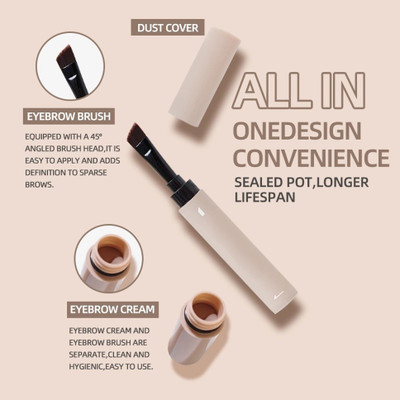 GFSU - GO FOR SOMETHING UNIQUE Best Eyebrow Cream Non-smudge light Brown Setting Dye Brows Pen 1.8 g 1.8 g(Brown)