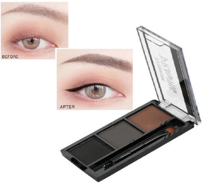 Latixmat Instant Eyebrow Powder Cake Palette With Brush 7.2 g(MULTICOLOR)