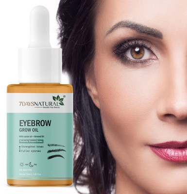 7days natural Eyebrow & Eyelash Growth Oil For with Pure Natural Ingredient 60 ml(Gold)