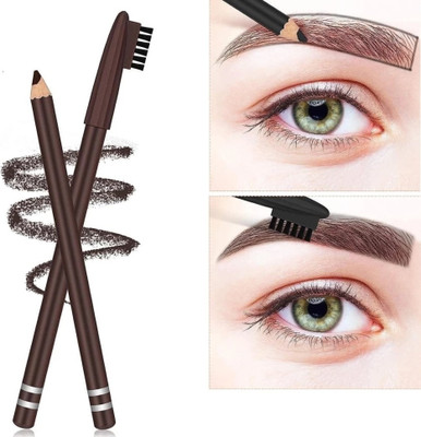 REIMICHI Long Lasting And Waterproof Lite Brown Perfect Eyebrow Pencil With Brush(BROWN)