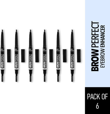 BLUE HEAVEN Brow Perfect Eyebrow Enhancer, Pack of 6 0.3 g(Grey)