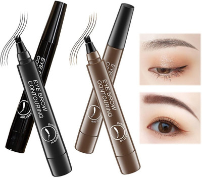 Latixmat Tattoo Eyebrow Pen Four Tips Long-Lasting Waterproof Brow And Tint Dye 2 ml(Multicolor)