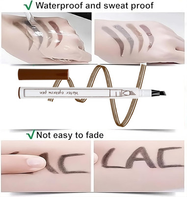 Sheny Eyebrow Pencil, Eyebrow Microblading Pen, Waterproof 24 Hours Long Lasting 1 ml(brown)