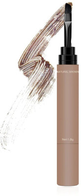 AFARAXIA Eyebrow Brush Head Double-side Eyebrow Cream pen for beutiful look 1.8 g(Light brown)