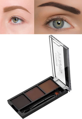 SEUNG Professional New 3 Shades Eyebrow Palette Waterproof Eyebrow Filler with Brush 7.2 g(MULTICOIOR)