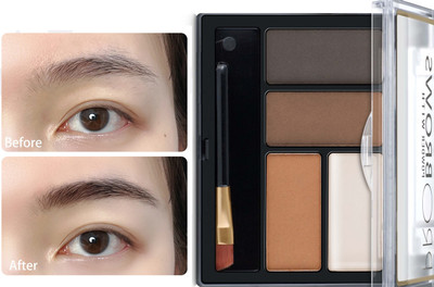 manasona Prefact 4-In-1 Long Lasting & Waterproof Eyebrow Palette 8 g(MULTI COLORS)