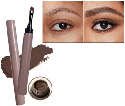 AFARAXIA Use Eyebrow Cream With Brush Long-lasting & Waterproof 1.8 g(Drack brown)