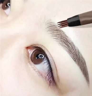 MYEONG Brow Eye Brown Color Pencil with Fork Tip Pencil 2.5 g(Brown)