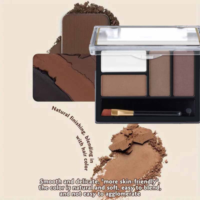 WOONGMI Eyebrow Powder Cake with brush Brow 8 g(Multicolor)