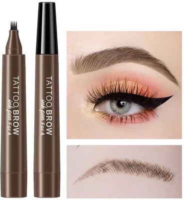 MYEONG 3D Brown Shade Liquid Eyebrow Enhancing Pen Waterproof 2.5 g(Brown)