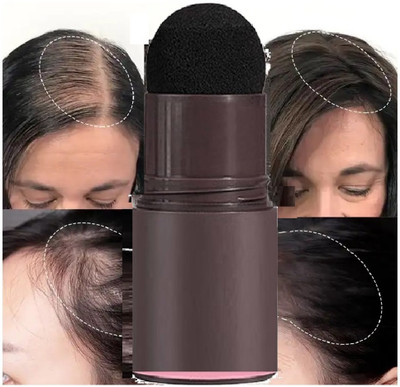 YAWI Best Quick Hair Root Touch-Up, Paired With 2 Pairs Of Eyebrow Stamp himkti SOFT Hair Volumizer POWDER(10 g)