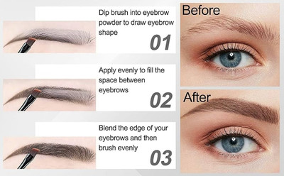 GABBU New Eyebrow Powder with brush Brow Palette 9 g(multicolor)