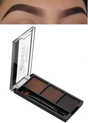 EVERERIN Professional 3 Shades Eyebrow Palette-Waterproof Eyebrow Filler with Brush 7.2 g(Multicolor)