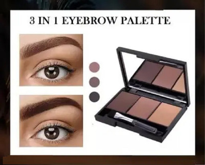 Sheny PROFESSIONAL MAKE UP PERFECT PRODUCT EYEBROW 3 IN 1 PALETTE FOR EYES 10 g(MULTICOLOR)