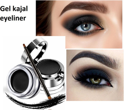 GFSU - GO FOR SOMETHING UNIQUE Weightless & CreamyTexture - Longwear & Waterproof - High Pigmented cake kajal 12 g(black)