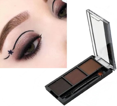 REIMICHI Best eyebrow Drawing 3 Colors Eyebrow Pallet with Brush 9 g(MULTI COLOR)