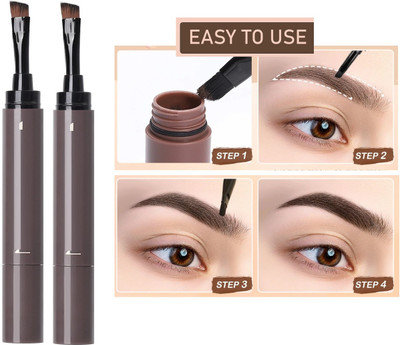 tanvi27 New Eyebrow Cream Non-smudge Medium Brown Setting Dye Brows Pen 3.6 g(DARK BROWN)