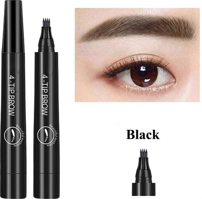 MYEONG 3D Liquid Eyebrow Enhancing Pen Waterproof 2.5 g(Ink Black)