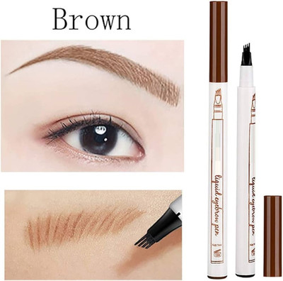 MYEONG 4-TIP BROW Liquid Eyebrow Pencil Waterproof (Light Brown) 2.5 g(Brown)