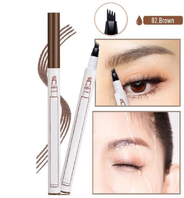 EVERERIN Liquid Eyebrow Pen, Waterproof Brow Pencil with Micro-Fork Tip, Pen 1 g(BROWN)