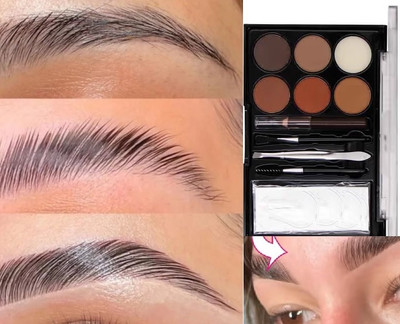 Jiwoo MULTICOLOR 3 IN 1 EYEBROW PALETTE 8 g(multi color)