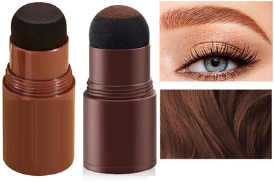 Libline Hairline Shadow Powder Stick, Quick Root Touch-Up, Paired With 2 Pairs 2.2 g(BLACK, BROWN)