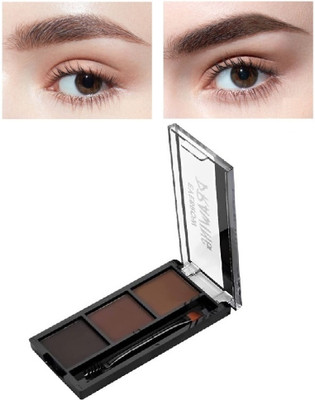 BLUEMERMAID WATERPROOF 3 SHADES PERFECT EYEBROW KIT WITH BRUSH 7.2 g(MULTI COLOR)