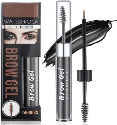 beinina HANDAIYAN Black Eyebrow Gel 2in1 Waterproof Eyebrow Gel for Girls| Matte 3.5 g(Black)