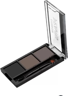 Yuency 3 Shades Eyebrow Palette | Waterproof Eyebrow Filler with Brush 7.2 g(Multicolor)