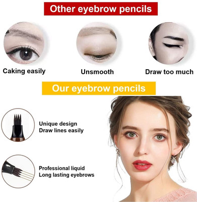 AFARAXIA Best Eyebrow Pen Applicator Creates Flawless Natural Looking Brows Eyebrow Stencil(1)