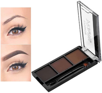 SEUNG Long lasting Perfect Eyebrow Drawing Palette 3 Shades With 1 Brush 7.2 g(MULTICOIOR)