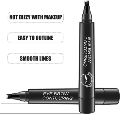 manasona 3D Liquid Eyebrow Enhancing Pen Waterproof(BLACK)