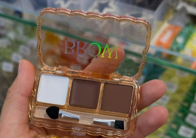 ADJD Eyebrow Powder Cake with brush Brow Palette Eyebrow Enhancer Waterproof 3 g(MULTI COLOUR)