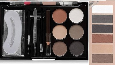 GABBU Eyebrow Styling Kit with 5 Highly Pigmented Shades &Spoolie,Eyebrow Pencil) 16 g(multi)