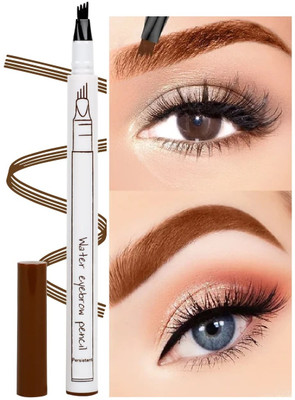 MYEONG Waterproof Eyebrow Cream Pen with Brush Lasting Not Smudge 1 g(Brown)