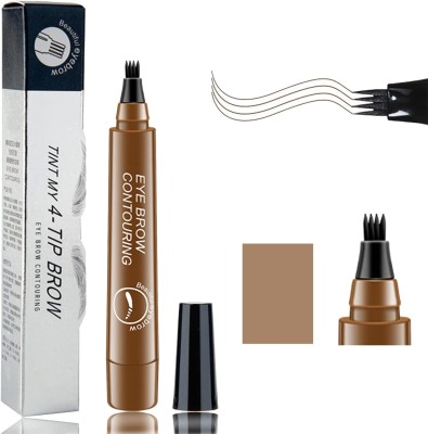 adbeni Eyebrow Pen | Eyebrow Filler & Makeup | Long Lasting & Smudge-proof 2.5 g(Light Brown)